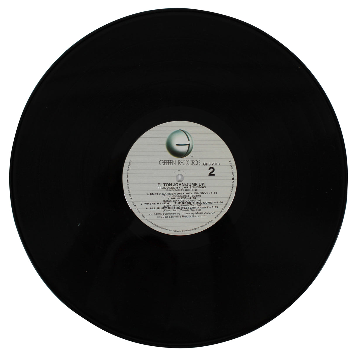 Elton John & Bernie Taupin Signed Jump Up! Album Cover W/ Vinyl PSA/DNA #AN38325