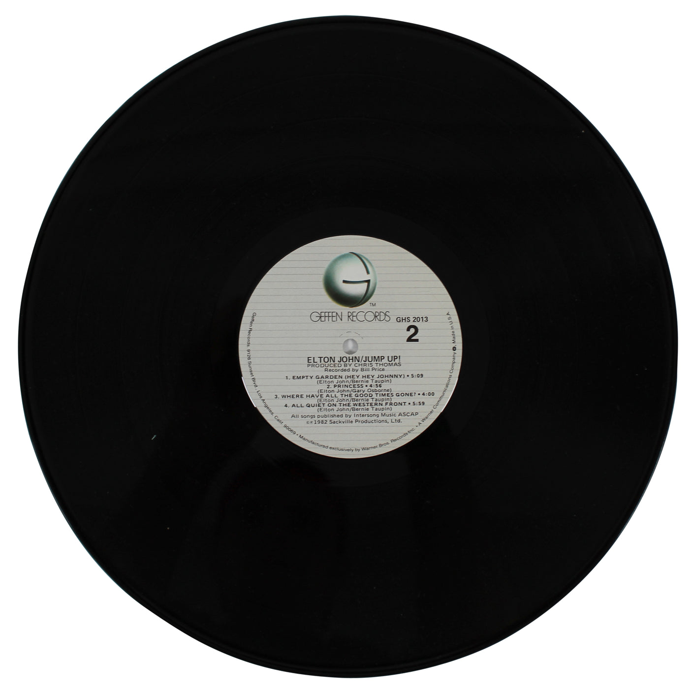 Elton John & Bernie Taupin Signed Jump Up! Album Cover W/ Vinyl PSA/DNA #AN38325