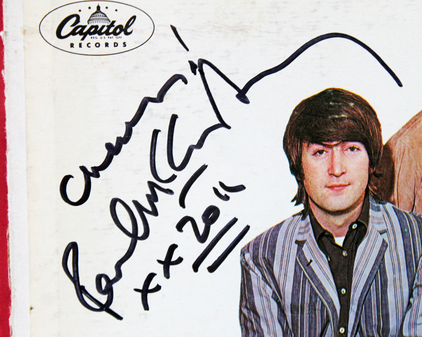 Paul McCartney The BeatlesSigned & Framed Yesterday & Today Album Cover PSA/DNA