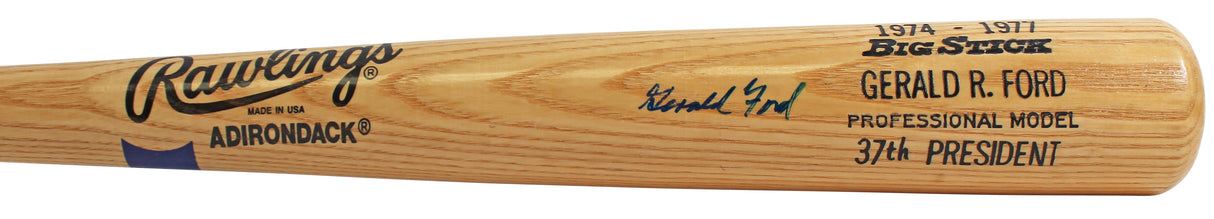 Gerald Ford Authentic Signed Rawlings Adirondack Big Stick Bat JSA #XX43036