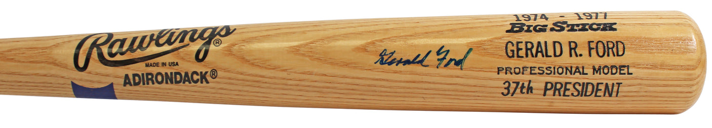 Gerald Ford Authentic Signed Rawlings Adirondack Big Stick Bat JSA #XX43036
