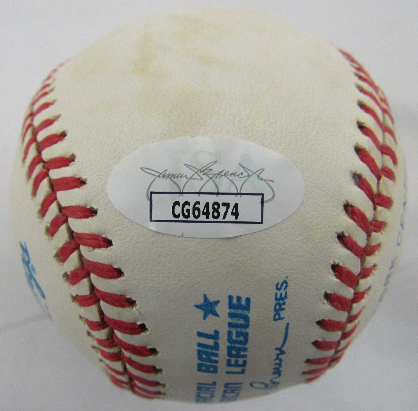 Jose Canseco Signed Auto Rawlings Baseball JSA CG64874
