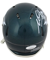 Eagles Miles Sanders Authentic Signed Speed Mini Helmet Autographed JSA Witness