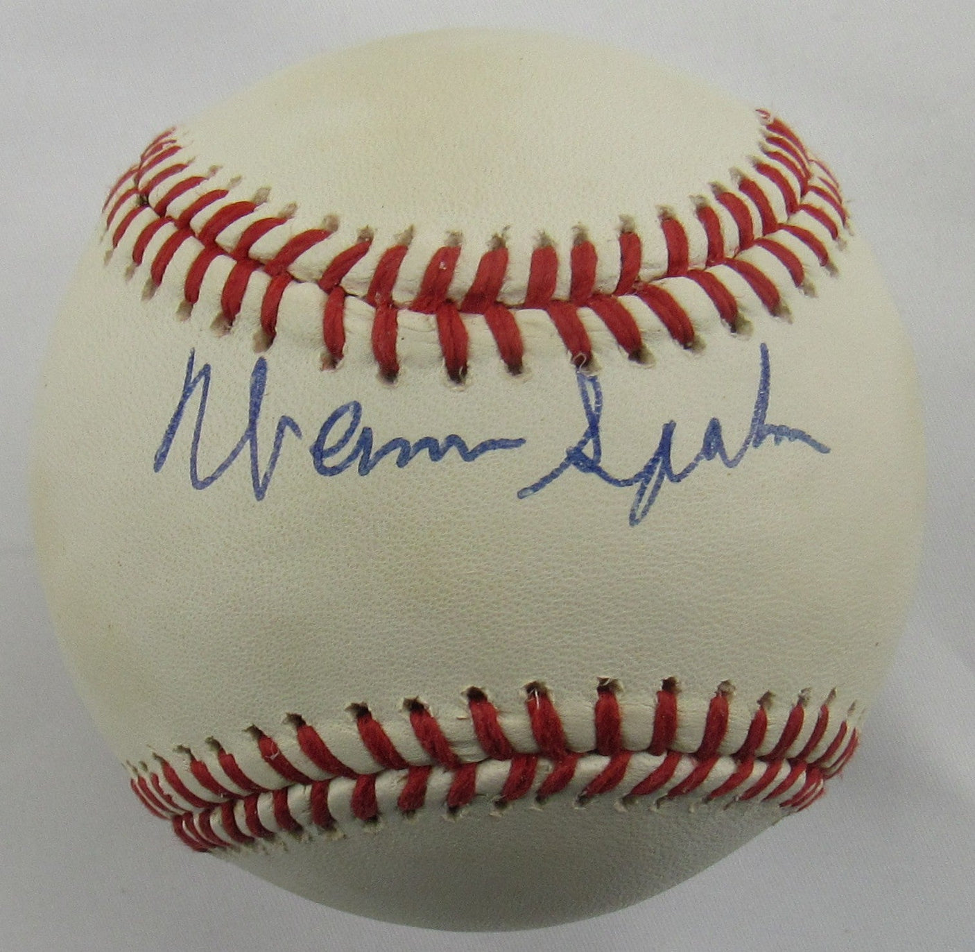 Warren Spahn Signed Auto Rawlings Baseball JSA CG64877