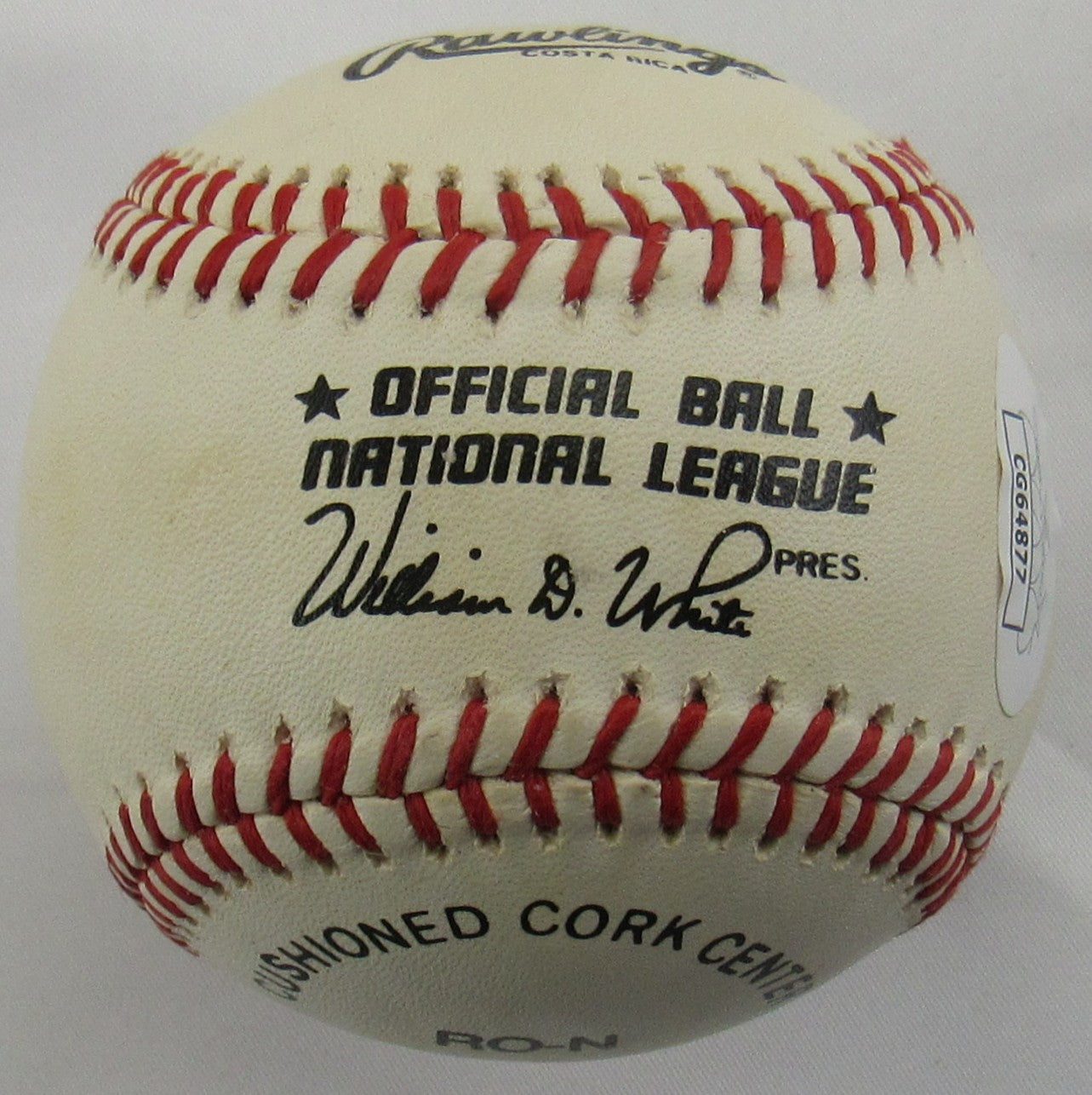 Warren Spahn Signed Auto Rawlings Baseball JSA CG64877