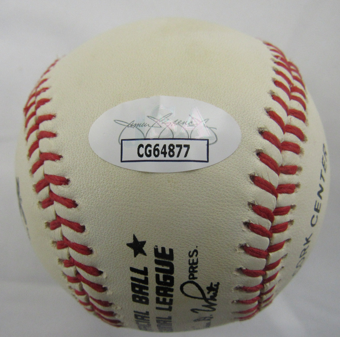 Warren Spahn Signed Auto Rawlings Baseball JSA CG64877