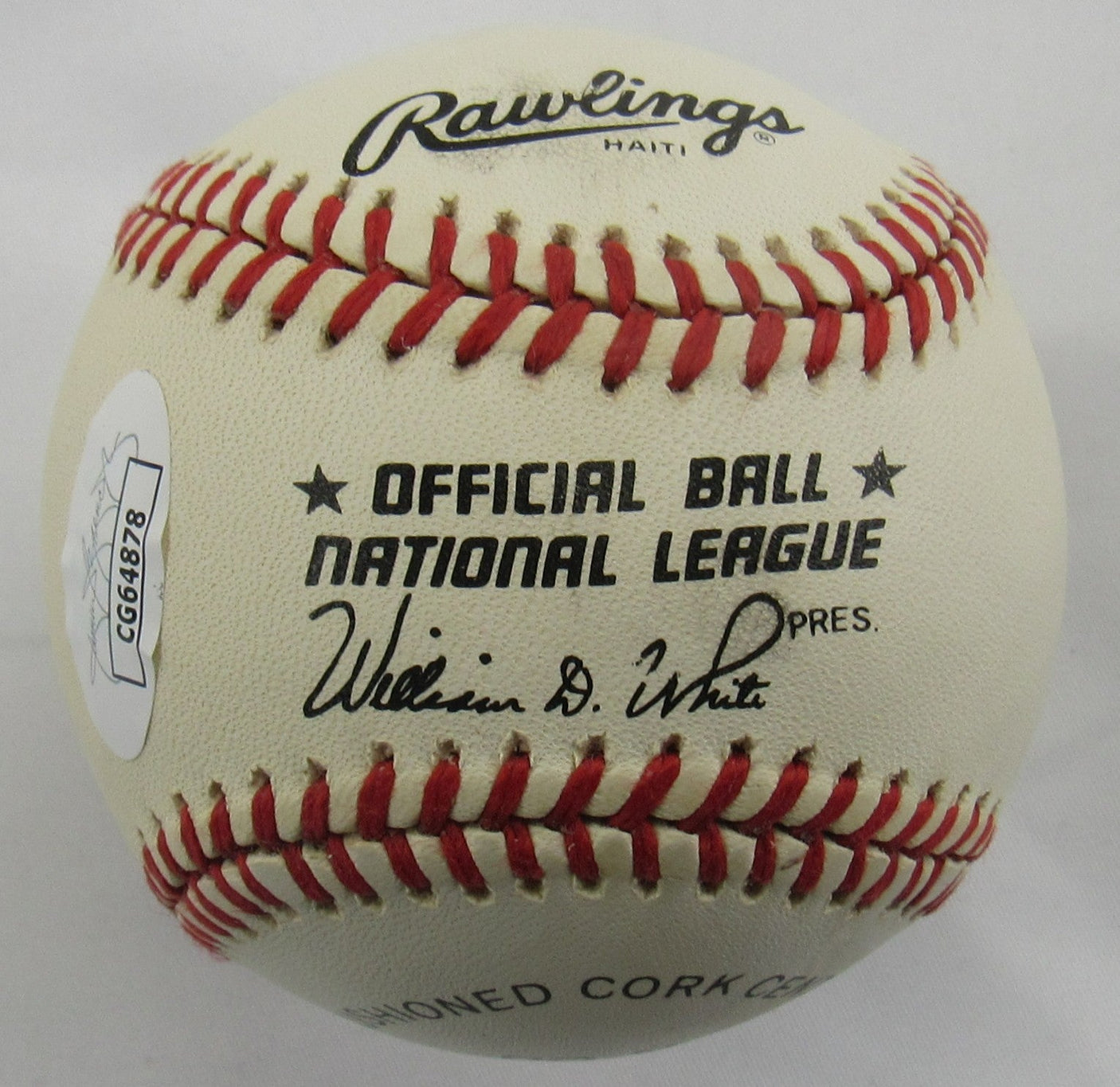 Eddie Mathews Signed Auto Rawlings Baseball JSA CG64878