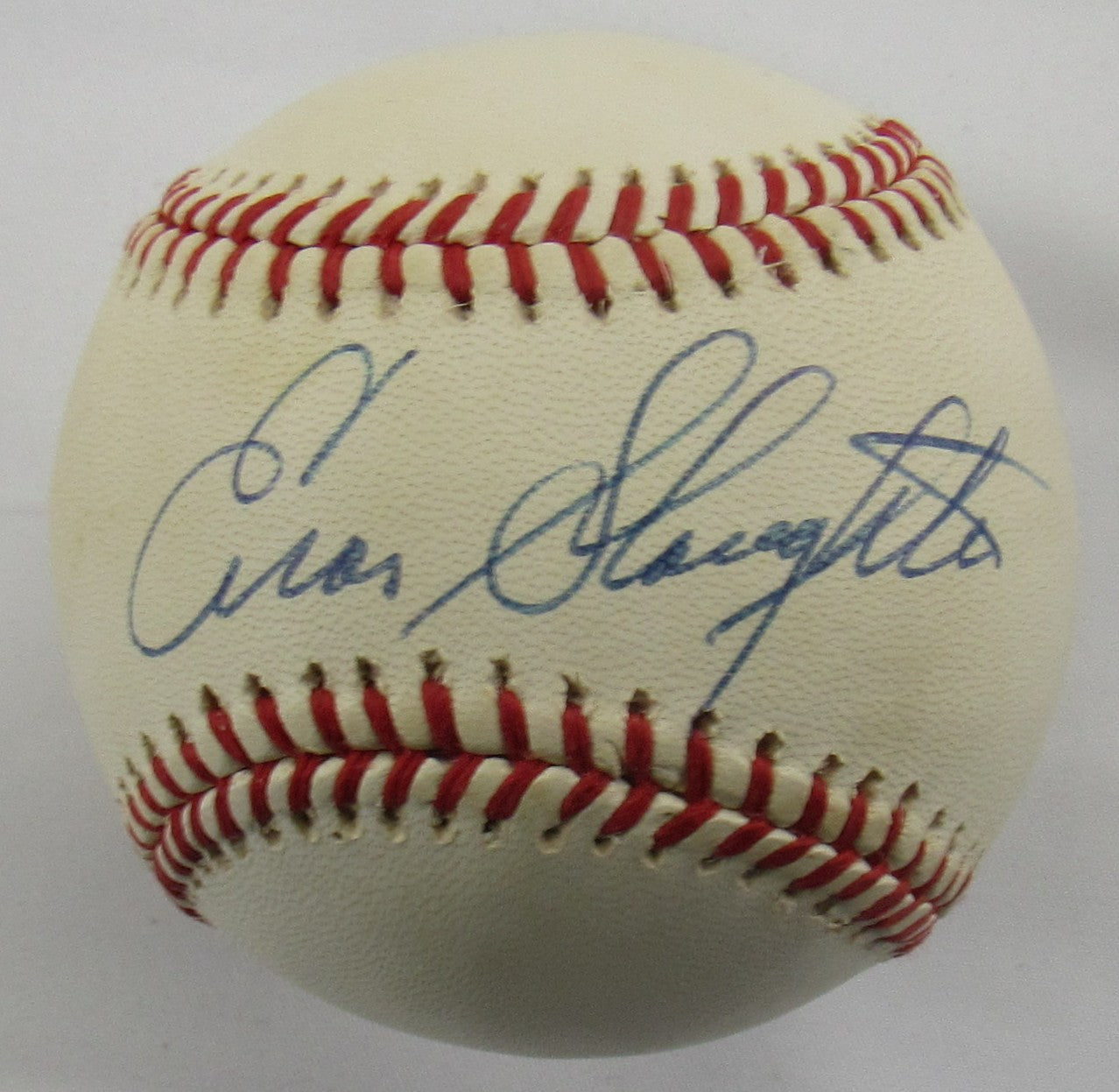 Enos Slaughter Signed Auto Rawlings Baseball JSA CG64879