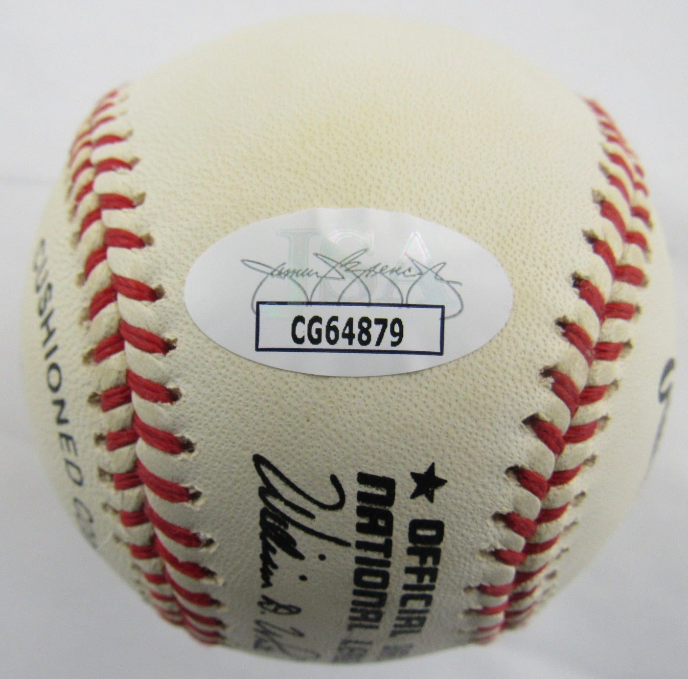 Enos Slaughter Signed Auto Rawlings Baseball JSA CG64879