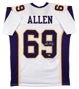 Jared Allen Authentic Signed White Pro Style Jersey Autographed BAS Witnessed 2
