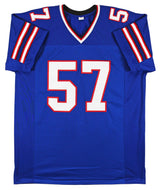 A.J. Epenesa Authentic Signed Blue Pro Style Jersey Signed on #5 BAS Witnessed