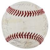 1977 Athletics (24) McCatty, Langford, Page Signed Oal Baseball BAS #AC33306