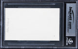Peter Gabriel Genesis Authentic Signed 3x5 Index Card Autographed BAS Slabbed