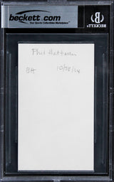 Phil Hartman Saturday Night Live Authentic Signed 3x5 Index Card BAS Slabbed 3