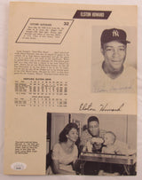 Elston Howard Jerry Coleman Signed Auto Program Page JSA CG64891