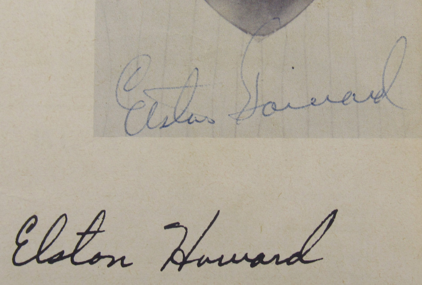 Elston Howard Jerry Coleman Signed Auto Program Page JSA CG64891