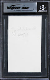 Vincent Schiavelli Ghost Authentic Signed 3x5 Index Card BAS Slabbed