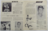 Elston Howard Jerry Coleman Signed Auto Program Page JSA CG64891