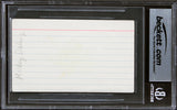 Micky Dolenz The Monkees Authentic Signed 3x5 Index Card BAS Slabbed 2