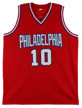 Maurice Cheeks "HOF 2018" Authentic Signed Red Pro Style Jersey BAS Witnessed