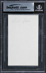 Oliver Stone Platoon Authentic Signed 3x5 Index Card Autographed BAS Slabbed 2