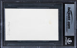 Oliver Stone Platoon Authentic Signed 3x5 Index Card Autographed BAS Slabbed 1