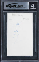 Peter Berg Patriots Day Authentic Signed 3x5 Index Card BAS Slabbed 2