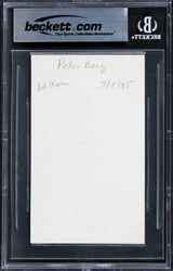 Peter Berg Patriots Day Authentic Signed 3x5 Index Card BAS Slabbed 3