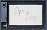 Peter Berg Patriots Day Authentic Signed 3x5 Index Card BAS Slabbed 5