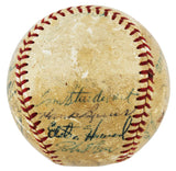 1955 Yankees (29) Mickey Mantle, Phil Rizzuto, Yogi Berra & Ed Ford Authentic Signed PSA #Q04470