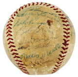 1955 Yankees (29) Mickey Mantle, Phil Rizzuto, Yogi Berra & Ed Ford Authentic Signed PSA #Q04470