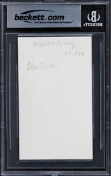 Walter Koenig Star Trek The Movie Authentic Signed 3x5 Index Card BAS Slabbed 1