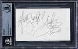 Will Smith Fresh Prince "Love & Peace" Signed 3x5 Index Card BAS Slabbed