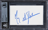 M. Night Shyamalan The Sixth Sense Authentic Signed 3x5 Index Card BAS Slabbed 1