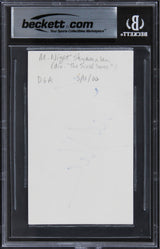 M. Night Shyamalan The Sixth Sense Authentic Signed 3x5 Index Card BAS Slabbed 1