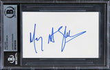 M. Night Shyamalan The Sixth Sense Authentic Signed 3x5 Index Card BAS Slabbed 2