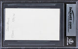 Jane March Color of Night Authentic Signed 3x5 Index Card BAS Slabbed