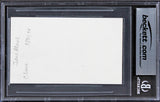 Jane March Color of Night Authentic Signed 3x5 Index Card BAS Slabbed