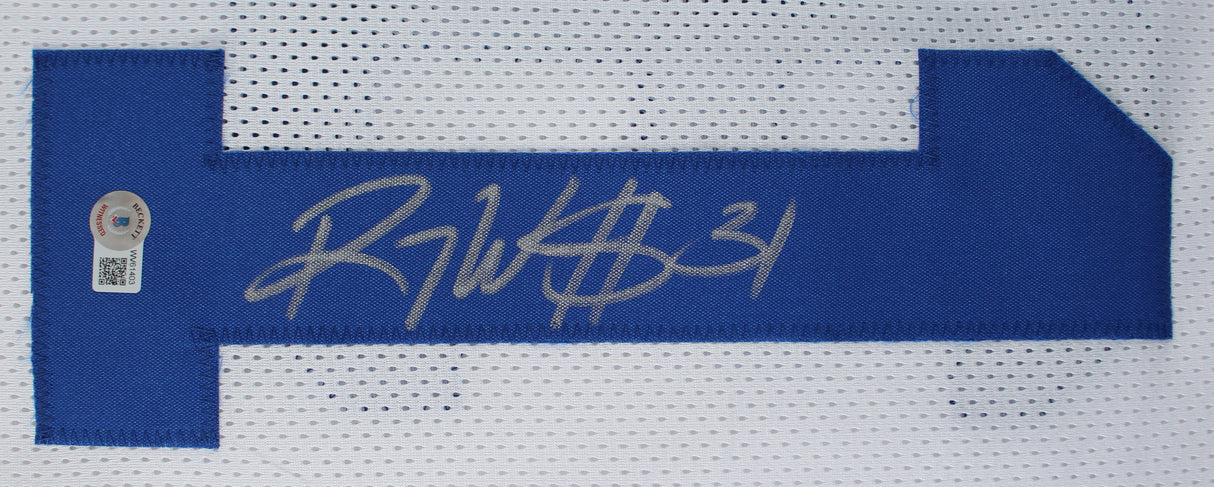 Roy Williams Authentic Signed White Pro Style Jersey Autographed BAS Witnessed