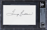 Steelers Terry Bradshaw Authentic Signed 3x5 Index Card Autographed BAS Slabbed
