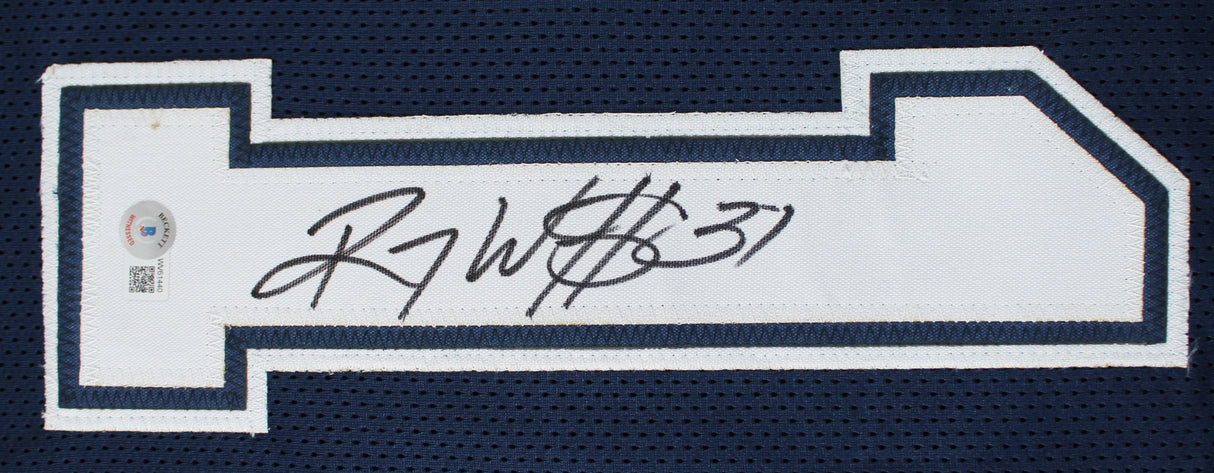 Roy Williams Authentic Signed Navy Blue Pro Style Jersey Autographed BAS Witness