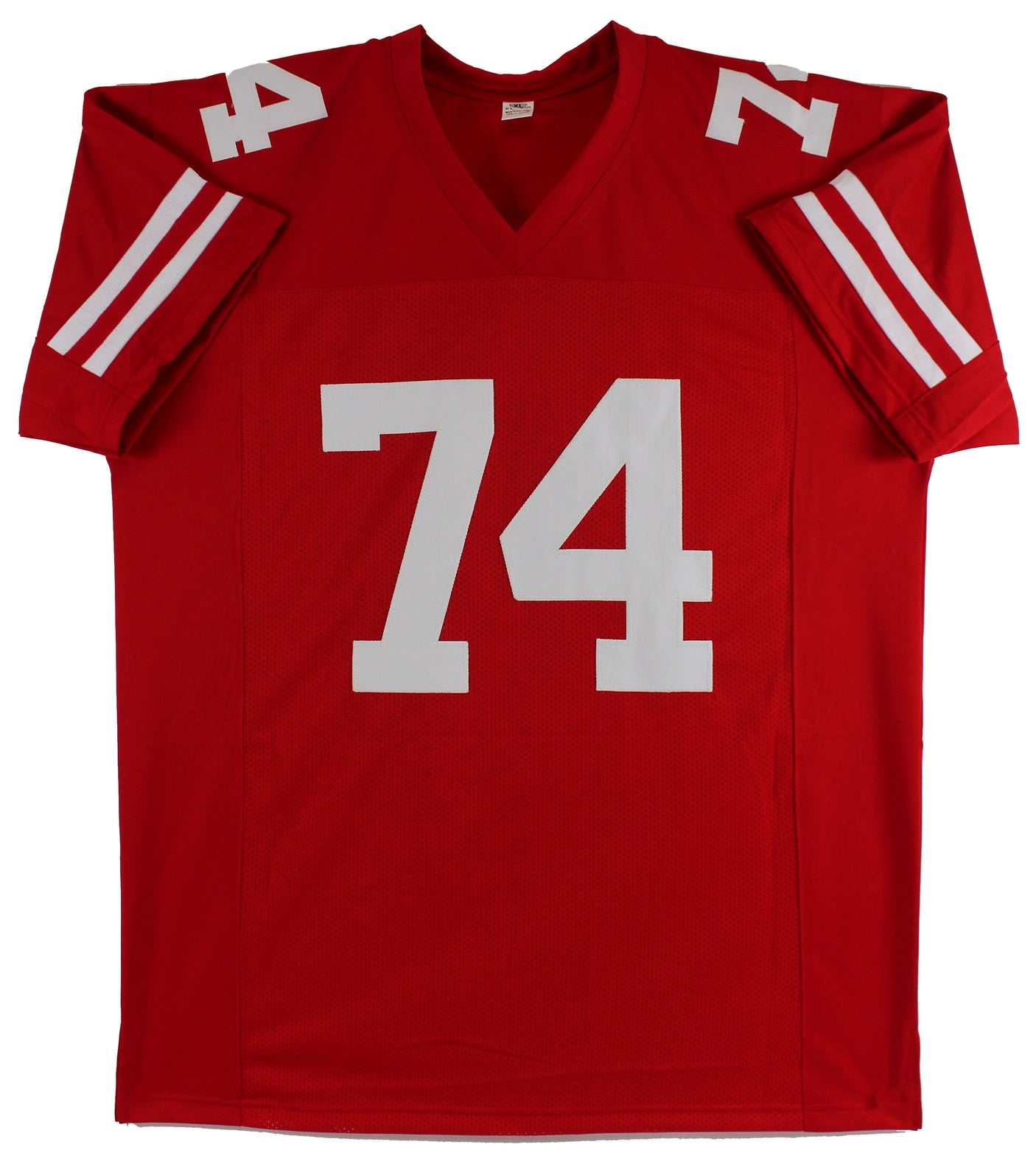 Joe Staley Authentic Signed Red Pro Style Jersey Autographed BAS Witnessed