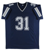 Roy Williams Authentic Signed Navy Blue Pro Style Jersey Autographed BAS Witness