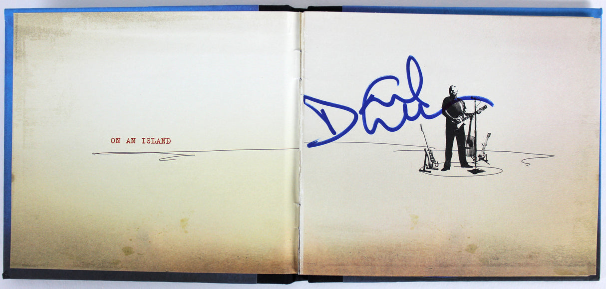 Pink Floyd David Gilmour Authentic Signed On An Island Cd Cover Page JSA #Z85157