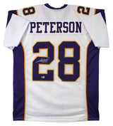 Adrian Peterson Authentic Signed White Pro Style Jersey BAS Witnessed 2