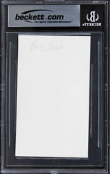 Randy Quiad National Lampoon's Vacation Signed 3x5 Index Card BAS Slabbed