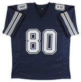 Alvin Harper Authentic Signed Navy Blue Pro Style Jersey BAS Witnessed