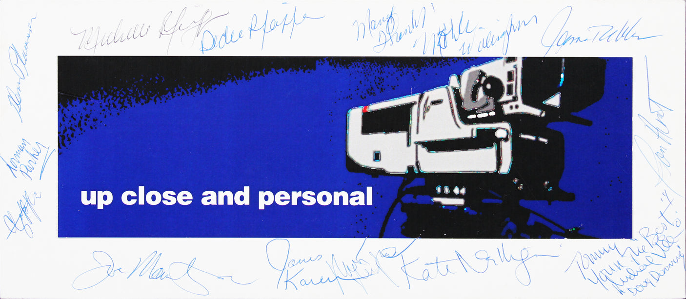 Up Close & Personal (13) Redford, Pfeiffer Signed 5x12 Placard Sign BAS #AC99547