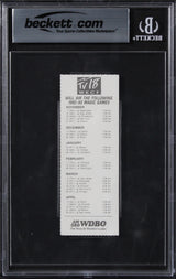 Magic Shaquille O'Neal "NBA Debut" Signed 1992 Ticket EX-MT 6 Auto 10 BAS Slab