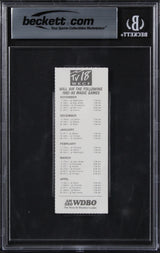 Magic Shaquille O'Neal "NBA Debut" Signed 1992 Ticket EX-MT 6 Auto 10 BAS Slab